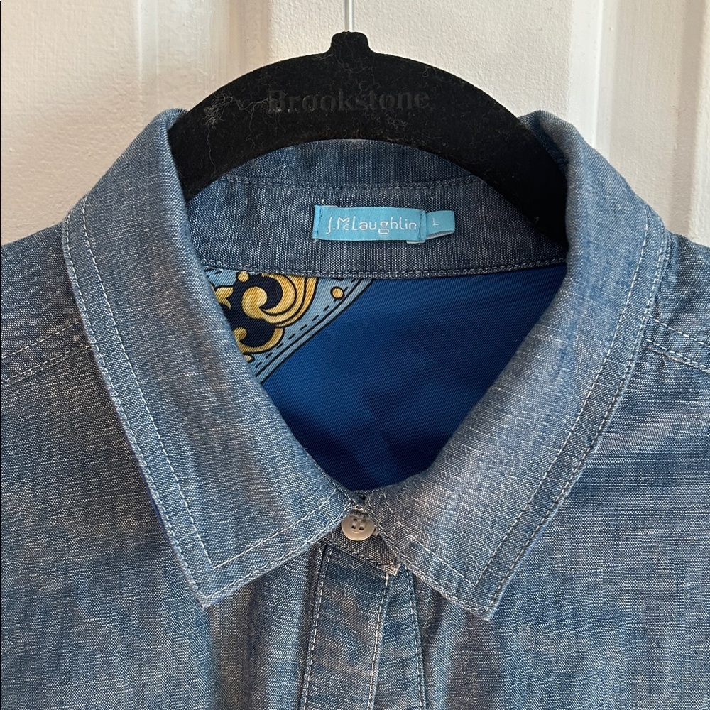 J. McLaughlin Denim Blue Shirt